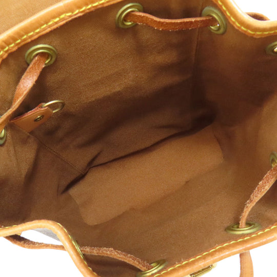 LOUIS VUITTON Backpack M51137 Monogram canvas Brown Mini Montsouris Women Used Authentic