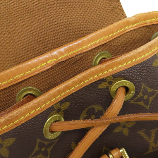 LOUIS VUITTON Backpack M51137 Monogram canvas Brown Mini Montsouris Women Used Authentic