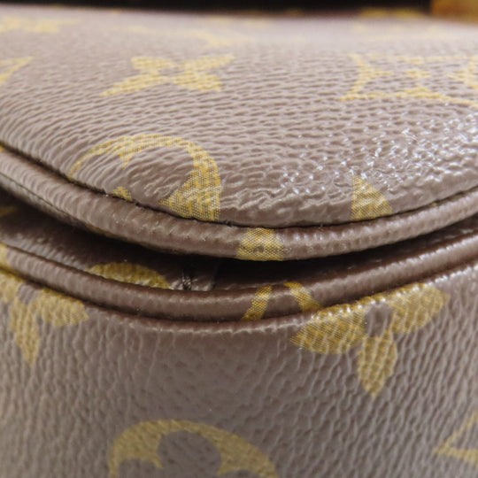LOUIS VUITTON Handbag M44875 Monogram canvas Brown Pochette Metis MM Women Used Authentic