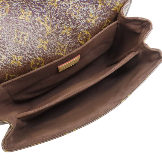 LOUIS VUITTON Handbag M44875 Monogram canvas Brown Pochette Metis MM Women Used Authentic
