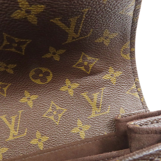 LOUIS VUITTON Handbag M44875 Monogram canvas Brown Pochette Metis MM Women Used Authentic