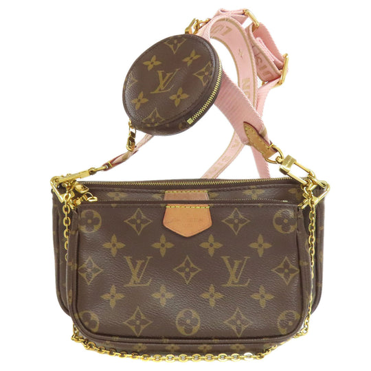 LOUIS VUITTON Shoulder Bag M44840 Monogram canvas Brown Multi Pochette Accessoires Women Used Authentic