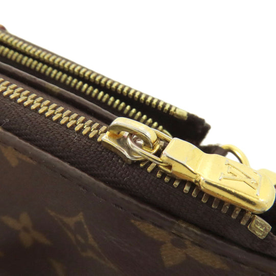 LOUIS VUITTON Shoulder Bag M44840 Monogram canvas Brown Multi Pochette Accessoires Women Used Authentic