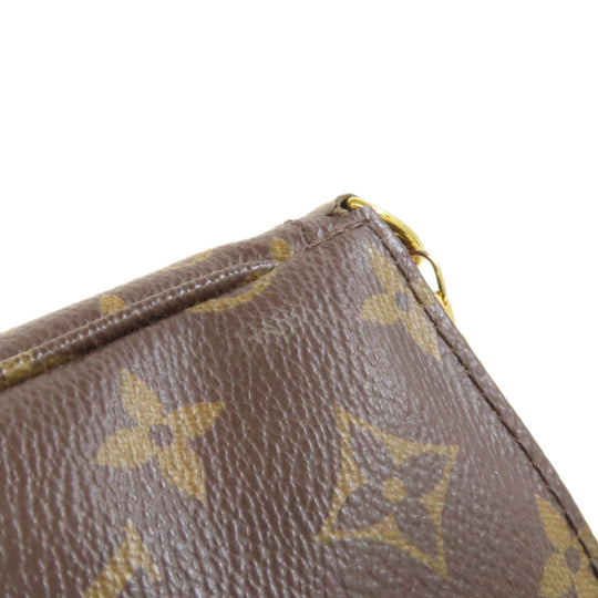 LOUIS VUITTON Shoulder Bag M44840 Monogram canvas Brown Multi Pochette Accessoires Women Used Authentic