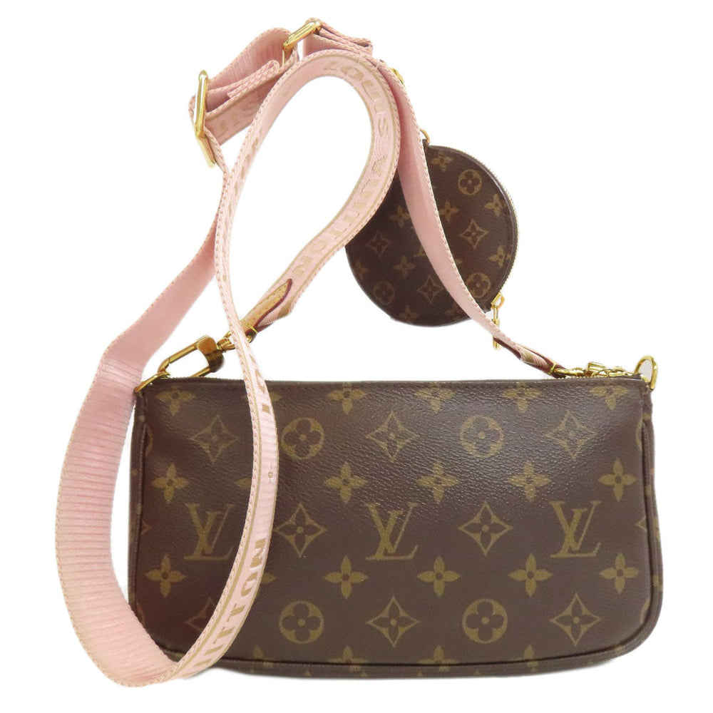 LOUIS VUITTON Shoulder Bag M44840 Monogram canvas Brown Multi Pochette Accessoires Women Used Authentic