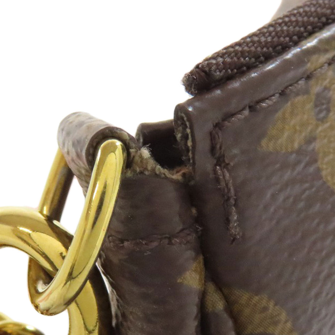 LOUIS VUITTON Shoulder Bag M44840 Monogram canvas Brown Multi Pochette Accessoires Women Used Authentic