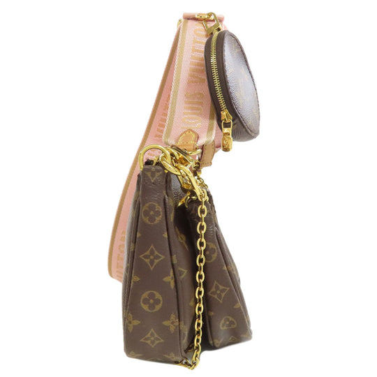 LOUIS VUITTON Shoulder Bag M44840 Monogram canvas Brown Multi Pochette Accessoires Women Used Authentic