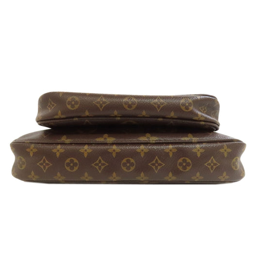 LOUIS VUITTON Shoulder Bag M44840 Monogram canvas Brown Multi Pochette Accessoires Women Used Authentic