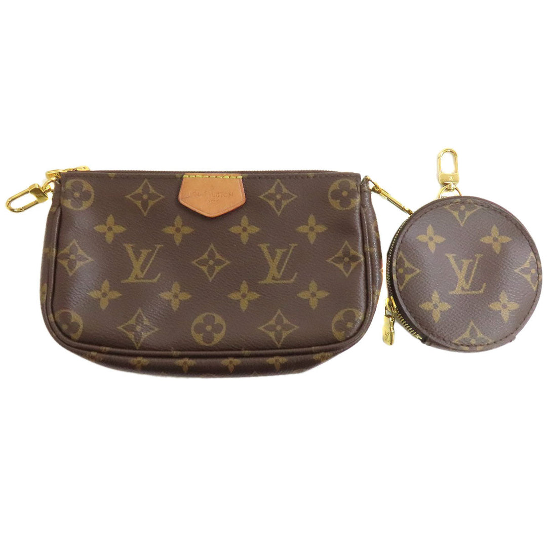 LOUIS VUITTON Shoulder Bag M44840 Monogram canvas Brown Multi Pochette Accessoires Women Used Authentic