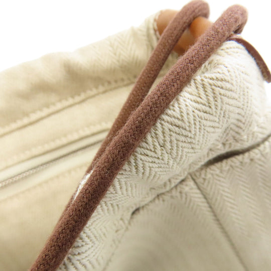 HERMES Accessory pouch Towal chevron beige fullby 25 bag in bag