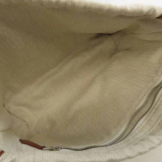 HERMES Accessory pouch Towal chevron beige fullby 25 bag in bag