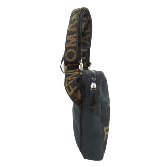 FENDI Shoulder Bag Nylon black logo