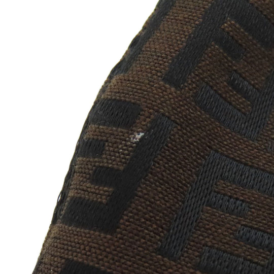 FENDI Handbag canvas Brown Zucca Pattern