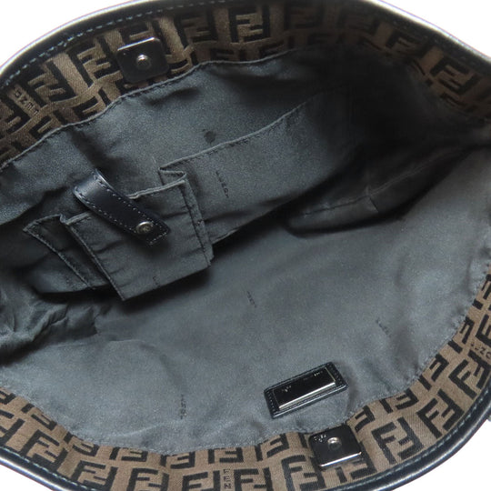 FENDI Handbag canvas Brown Zucca Pattern
