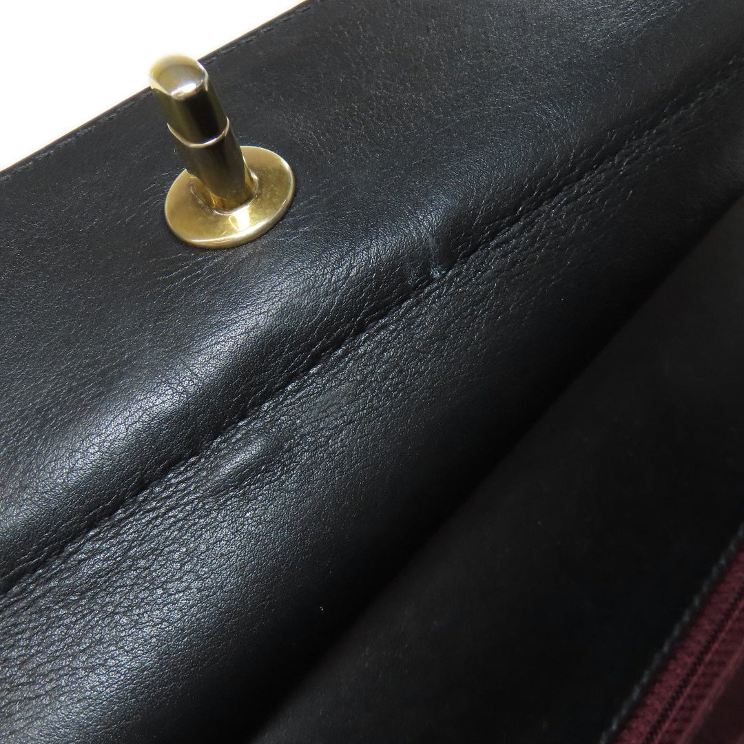 CHANEL Shoulder Bag lambskin black Chain Bag Matelasse Gold Metal Women Used Authentic