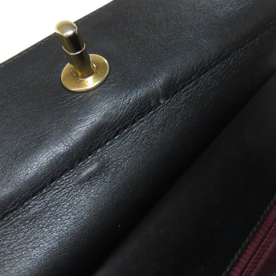 CHANEL Shoulder Bag lambskin black Chain Bag Matelasse Gold Metal Women Used Authentic