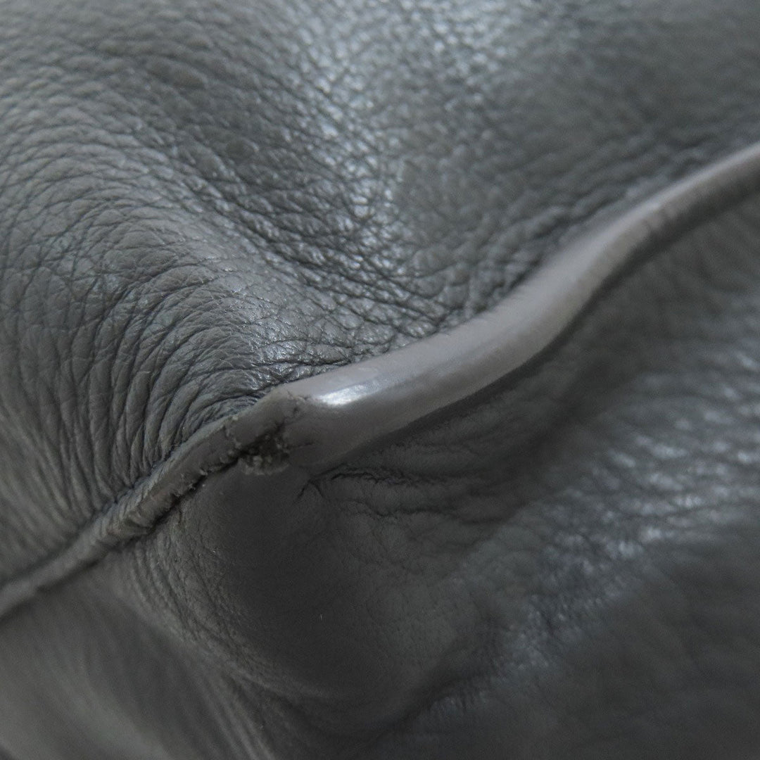 BALENCIAGA Tote Bag 432596 Calfskin gray Paper B4 Zip Around 2WAY Women Used Authentic