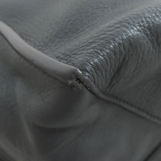 BALENCIAGA Tote Bag 432596 Calfskin gray Paper B4 Zip Around 2WAY Women Used Authentic