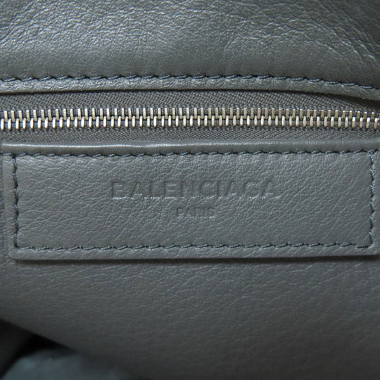 BALENCIAGA Tote Bag 432596 Calfskin gray Paper B4 Zip Around 2WAY Women Used Authentic