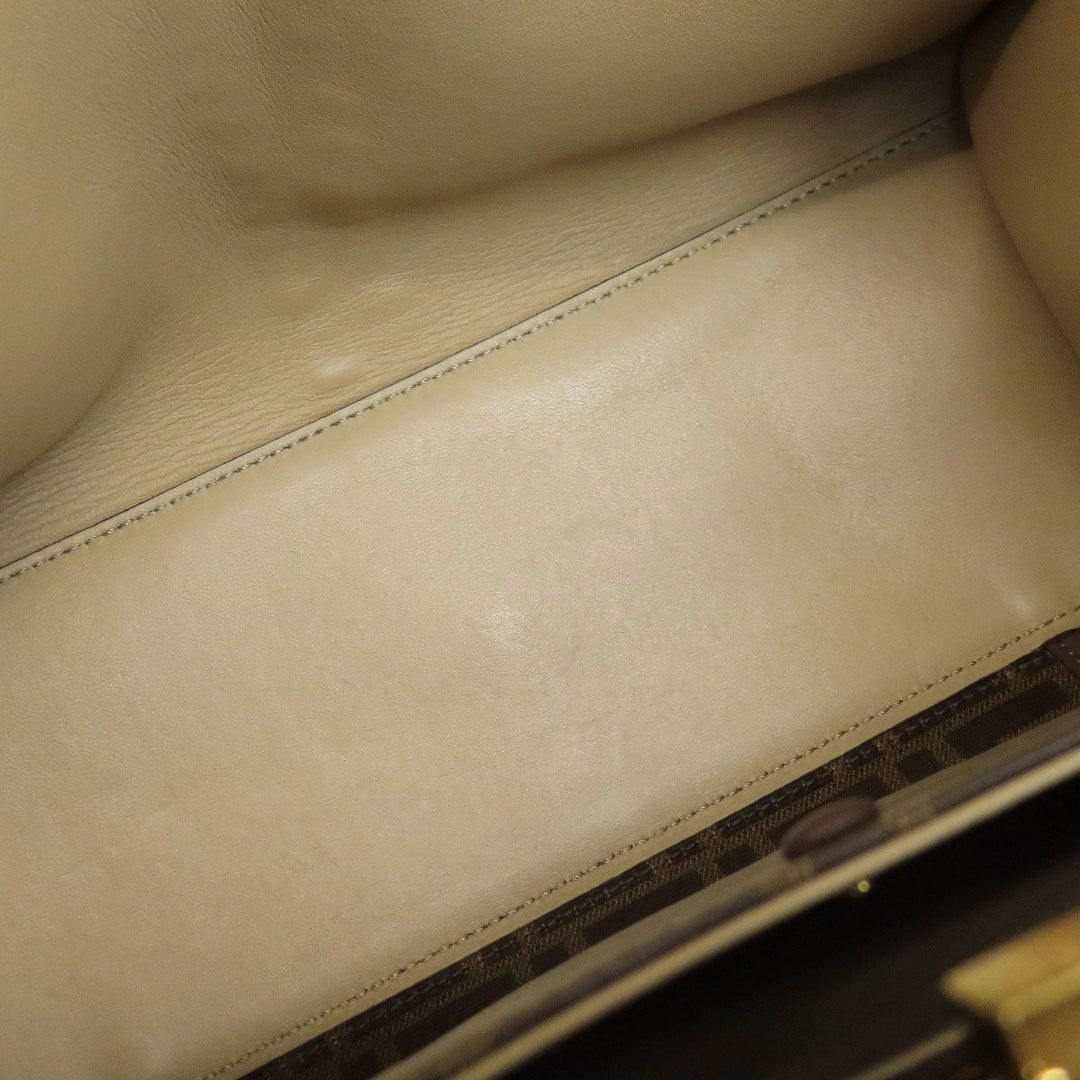 FENDI Handbag leather Brown Peekaboo 2WAY