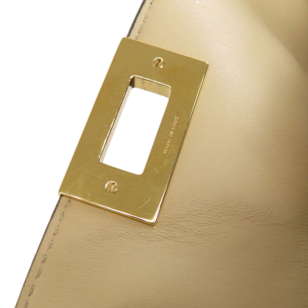 FENDI Handbag leather Brown Peekaboo 2WAY