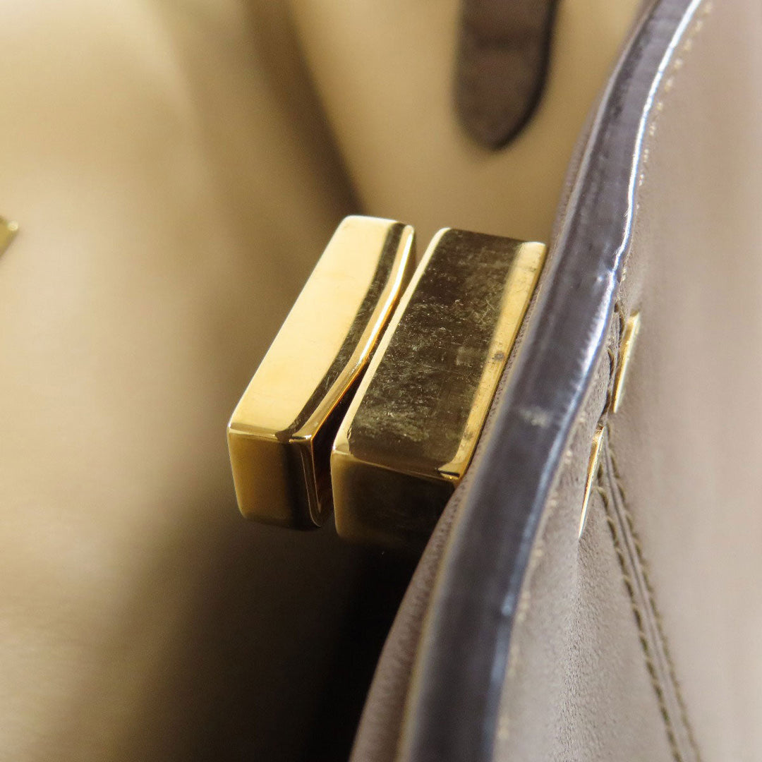 FENDI Handbag leather Brown Peekaboo 2WAY