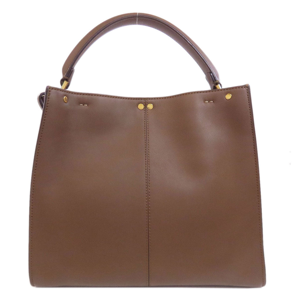 FENDI Handbag leather Brown Peekaboo 2WAY