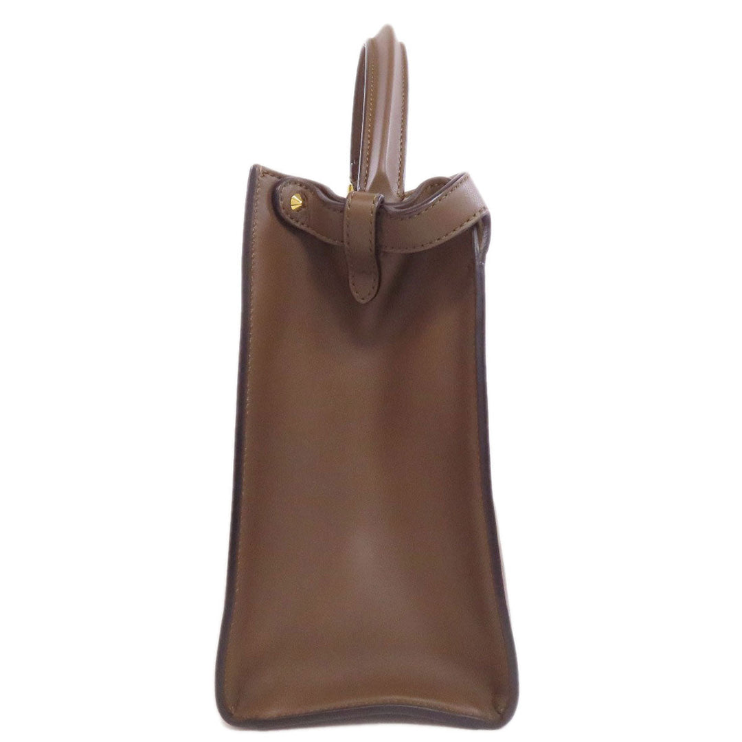 FENDI Handbag leather Brown Peekaboo 2WAY