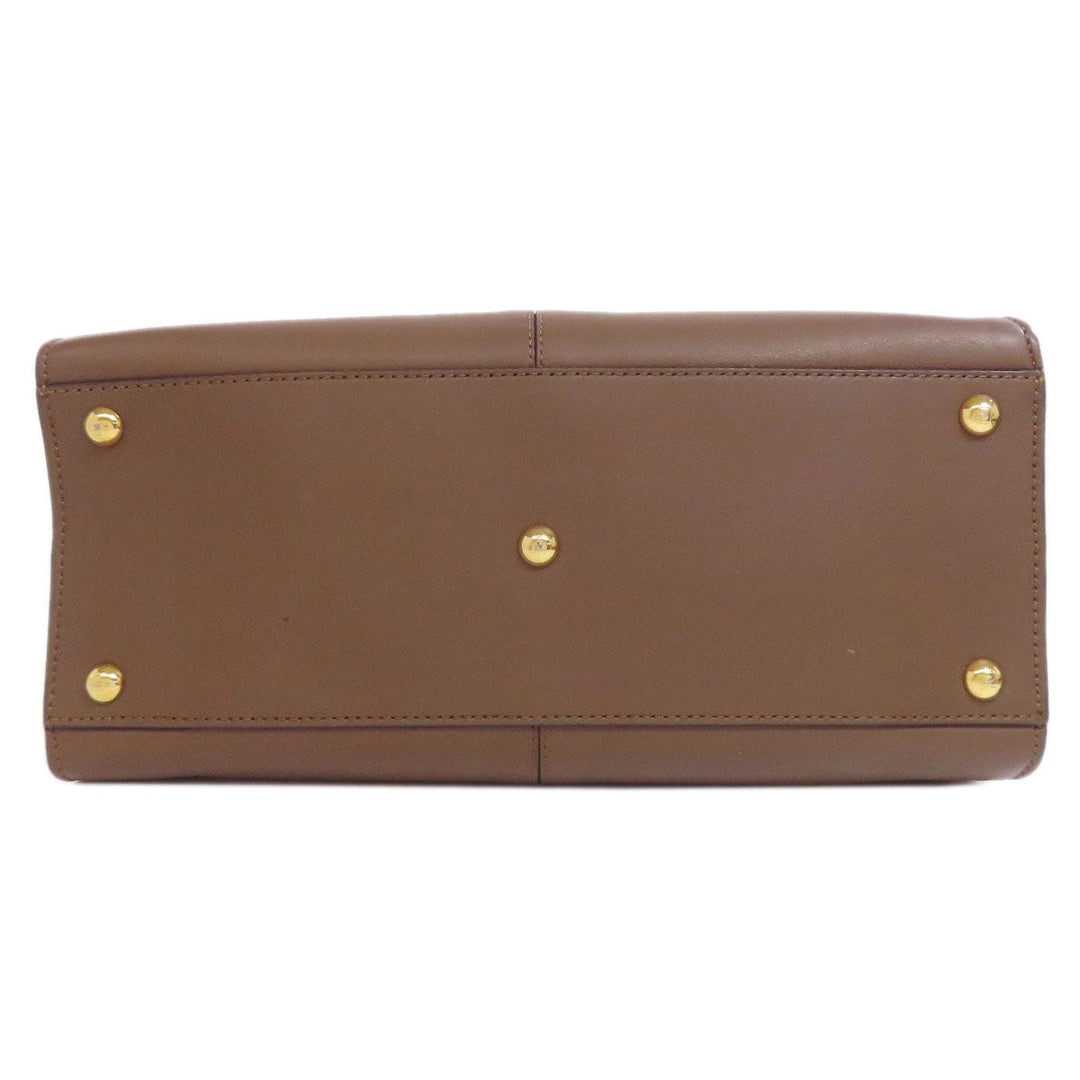 FENDI Handbag leather Brown Peekaboo 2WAY
