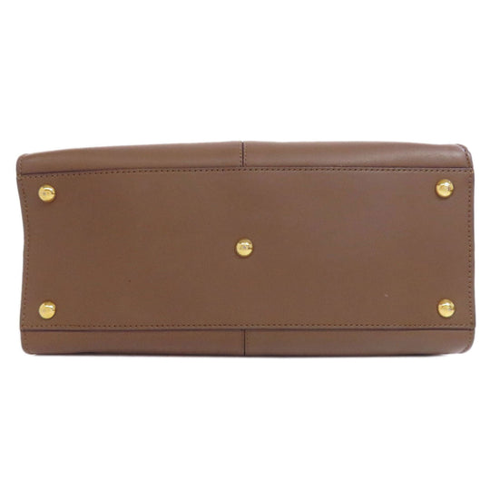 FENDI Handbag leather Brown Peekaboo 2WAY