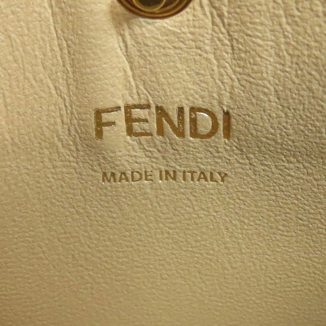 FENDI Handbag leather Brown Peekaboo 2WAY