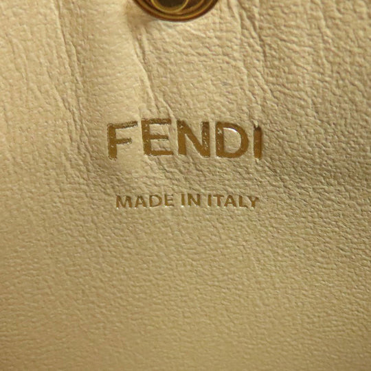 FENDI Handbag leather Brown Peekaboo 2WAY
