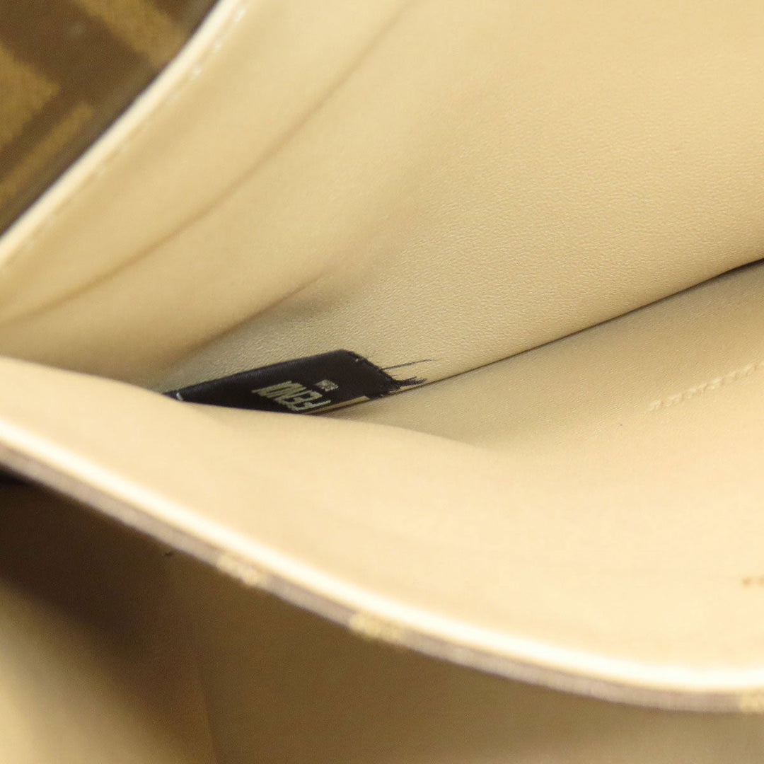 FENDI Handbag leather Brown Peekaboo 2WAY