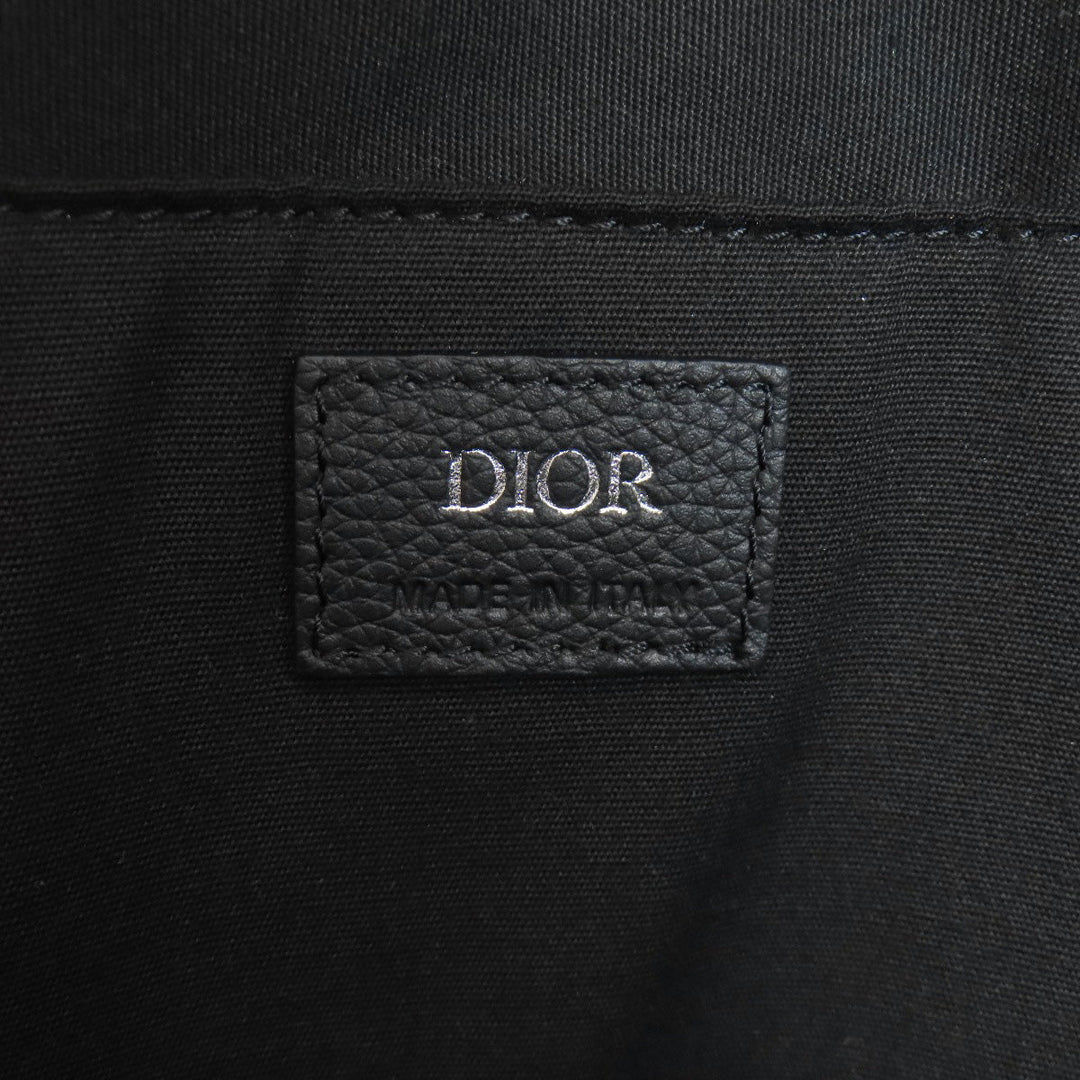 Christian Dior Backpack canvas blue Trotter Pattern Women Used Authentic
