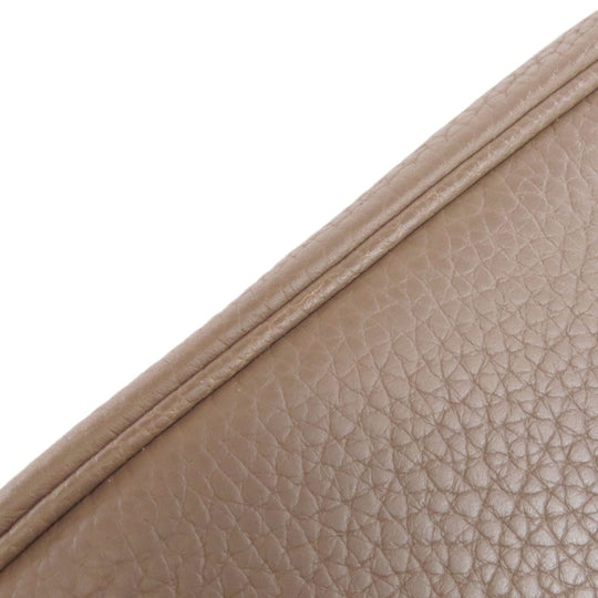 HERMES Handbag Taurillon Clemence beige Picotin Lock PM Etoupe SilverMetal Women Used Authentic
