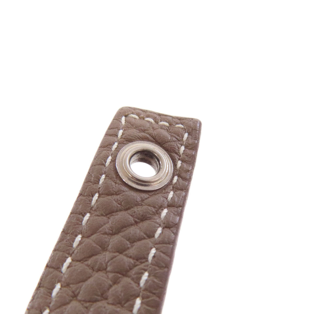 HERMES Handbag Taurillon Clemence beige Picotin Lock PM Etoupe SilverMetal Women Used Authentic