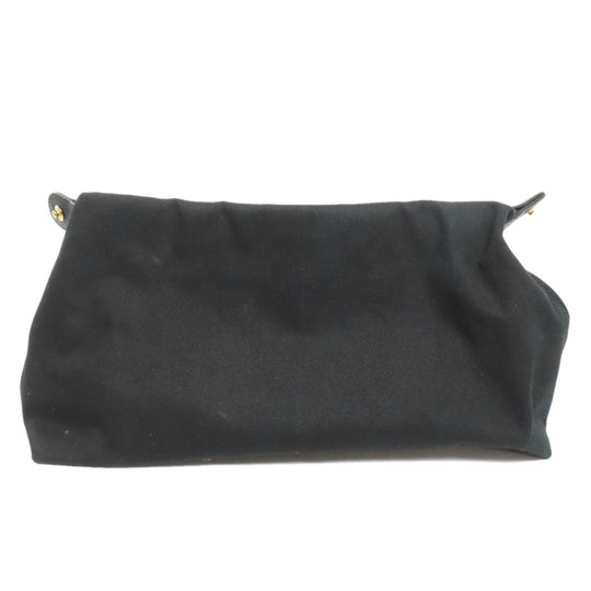 CHANEL Tote Bag Grained Calfskin Skin black Matelasse ChainShoulder Gold Metal Women Used Authentic