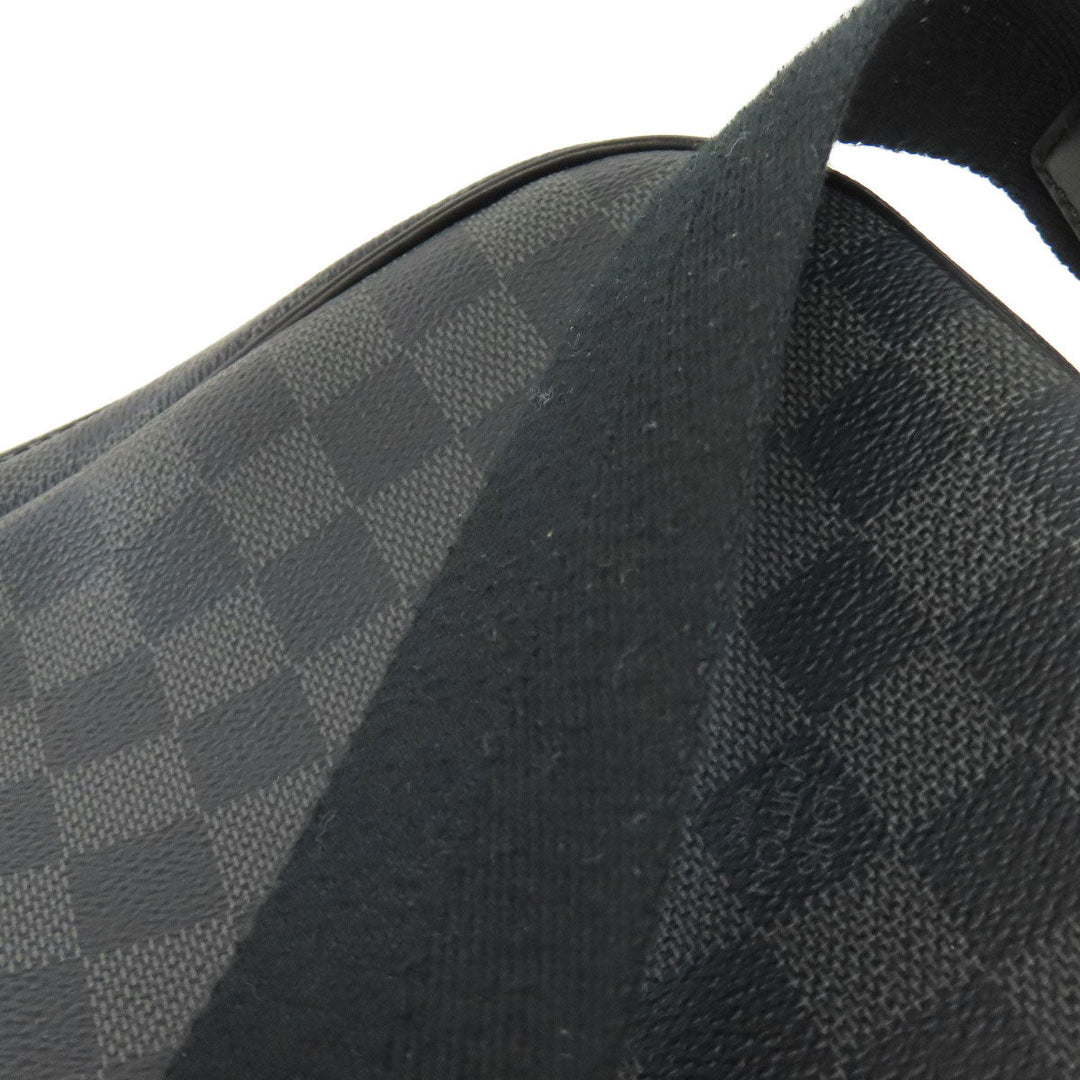 LOUIS VUITTON Shoulder Bag N41408 Damier canvas black Diton PM mens Used Authentic