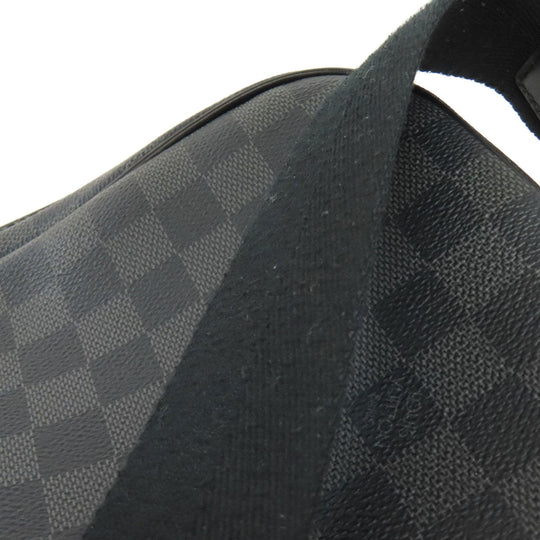 LOUIS VUITTON Shoulder Bag N41408 Damier canvas black Diton PM mens Used Authentic