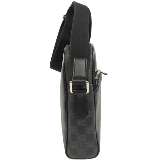 LOUIS VUITTON Shoulder Bag N41408 Damier canvas black Diton PM mens Used Authentic