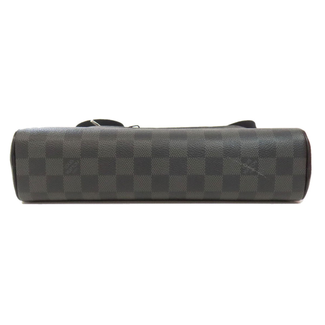 LOUIS VUITTON Shoulder Bag N41408 Damier canvas black Diton PM mens Used Authentic