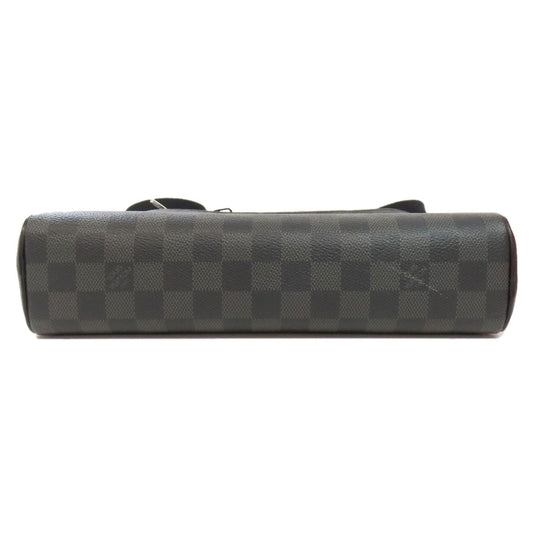 LOUIS VUITTON Shoulder Bag N41408 Damier canvas black Diton PM mens Used Authentic
