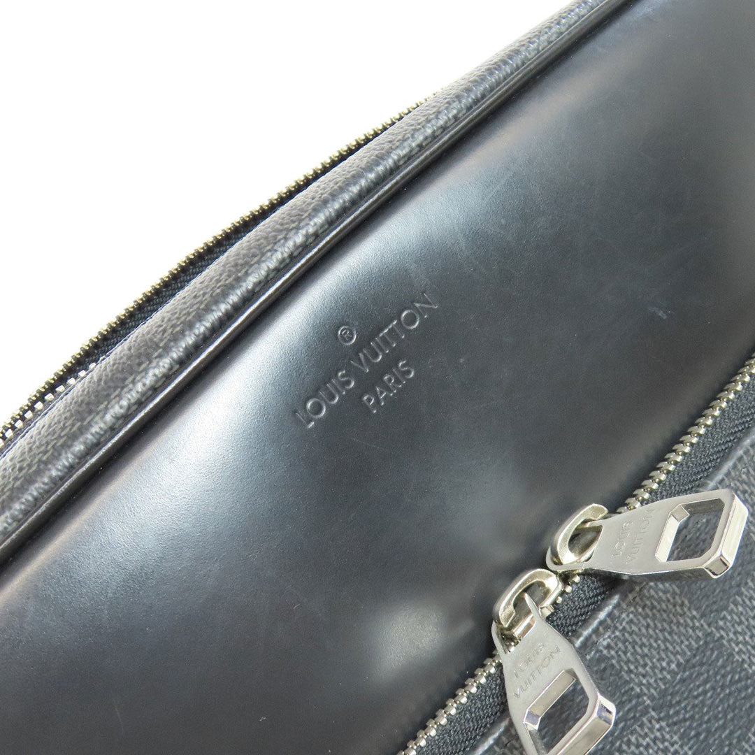 LOUIS VUITTON Shoulder Bag N41408 Damier canvas black Diton PM mens Used Authentic