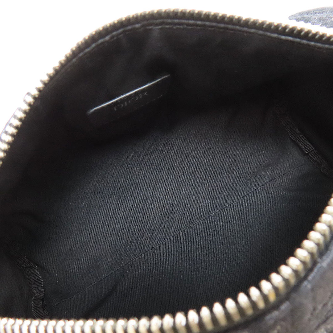 Christian Dior Shoulder Bag canvas black Oblique Women Used Authentic
