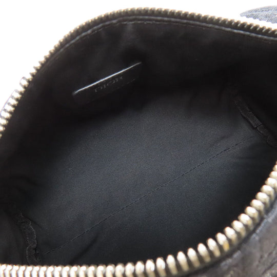 Christian Dior Shoulder Bag canvas black Oblique Women Used Authentic