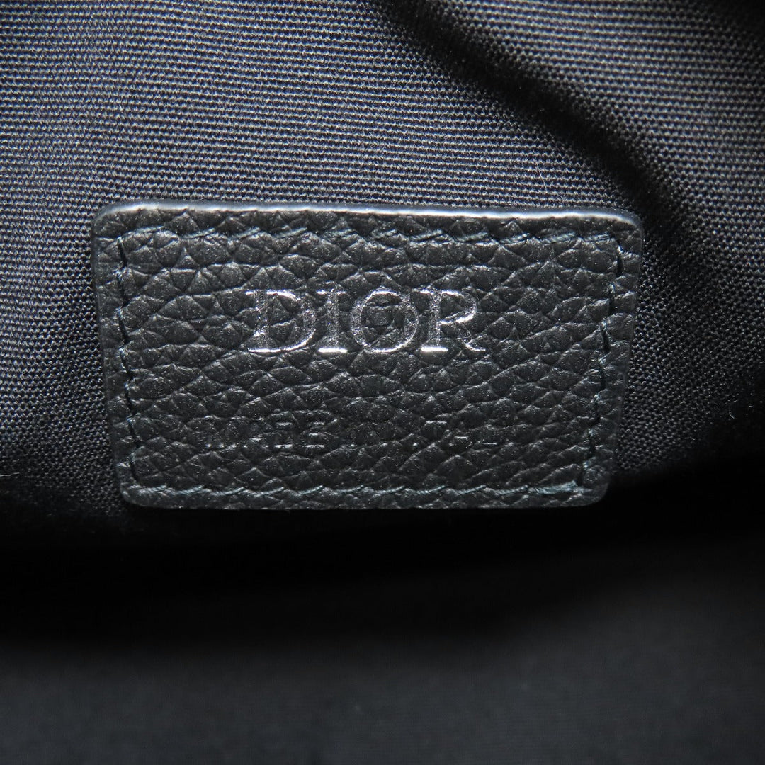 Christian Dior Shoulder Bag canvas black Oblique Women Used Authentic