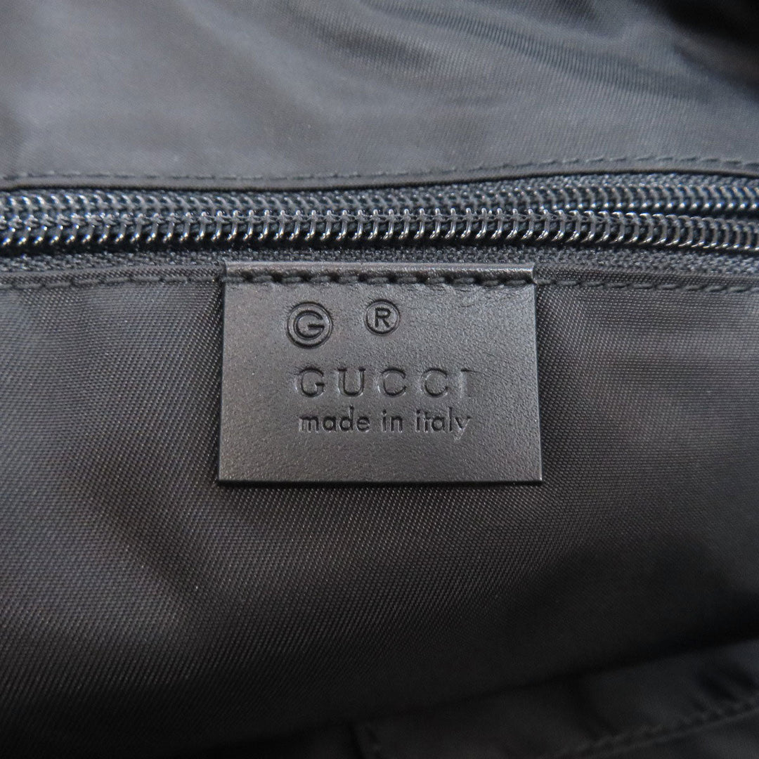 GUCCI Handbag 619751 Nylon black Outlet Sherry Line 2WAY Women Used Authentic