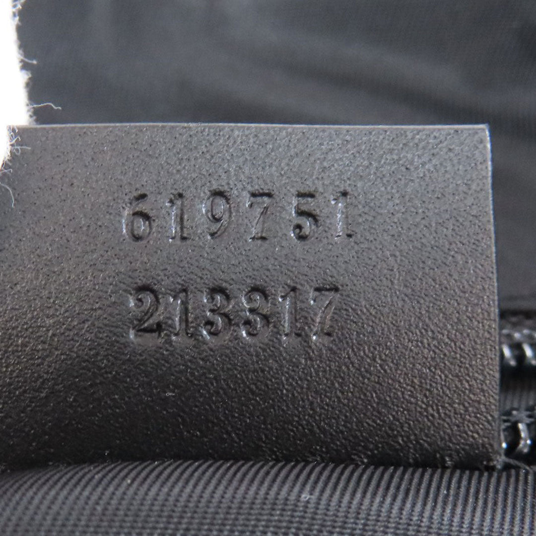GUCCI Handbag 619751 Nylon black Outlet Sherry Line 2WAY Women Used Authentic