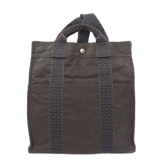 HERMES Handbag canvas gray Her Line ad MM Women Used Authentic