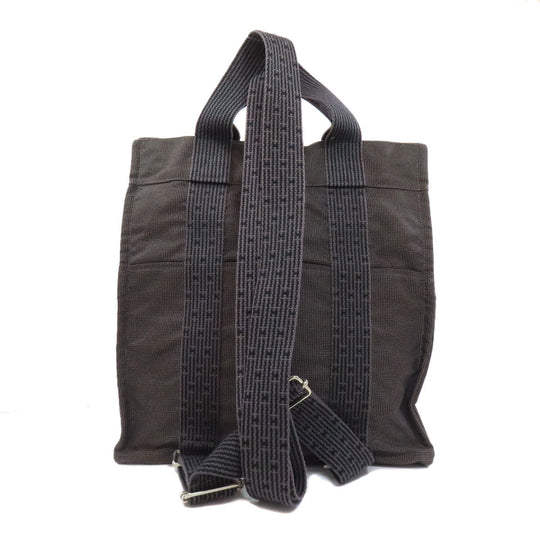 HERMES Handbag canvas gray Her Line ad MM Women Used Authentic